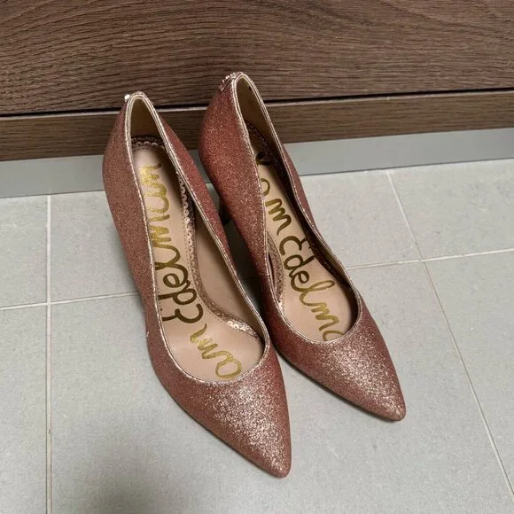 Sam Edelman Hazel Stiletto Dress Pointy Toe Pump ROSE GOLD Size 6 - Picture 3 of 6